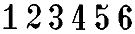 Abdruck Schrifth�hen