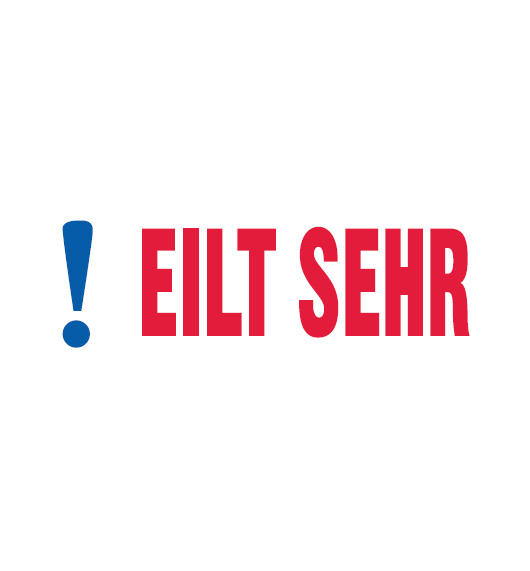 Trodat Office Printy 4912 "EILT SEHR" Auslaufartikel 