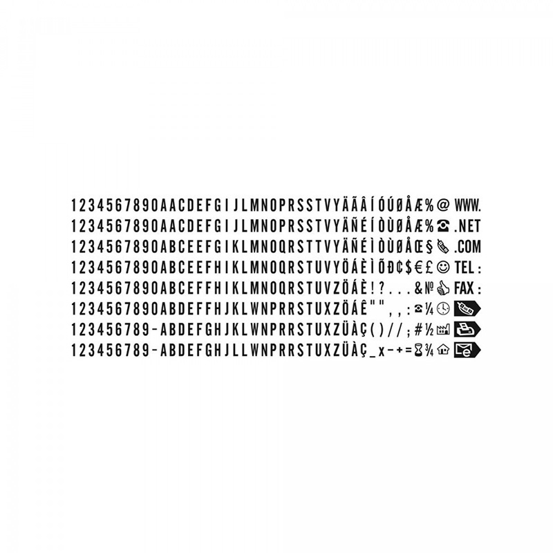 Gummitypen 6003 f�r Trodat Typomatic Stempel 
