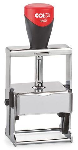 Tabellenstempel Colop Expert Line 3600 mit Wunschtext Variante 1 