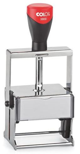 Tabellenstempel Colop Expert Line 3800 mit Lagertext "Gebucht, Soll, Haben, ..." 