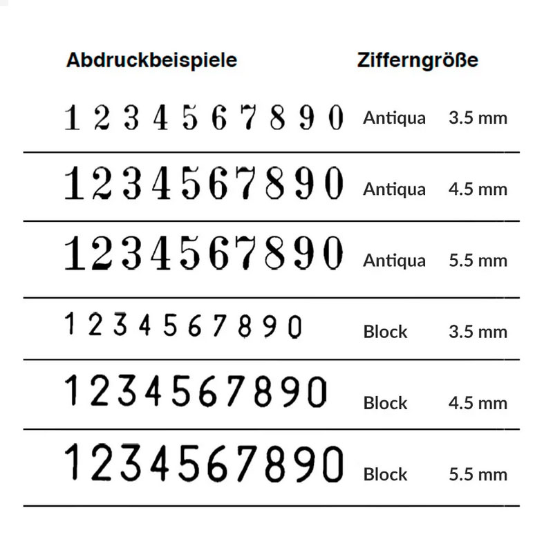 Numeroteur Reiner C1 (8-stellig) 