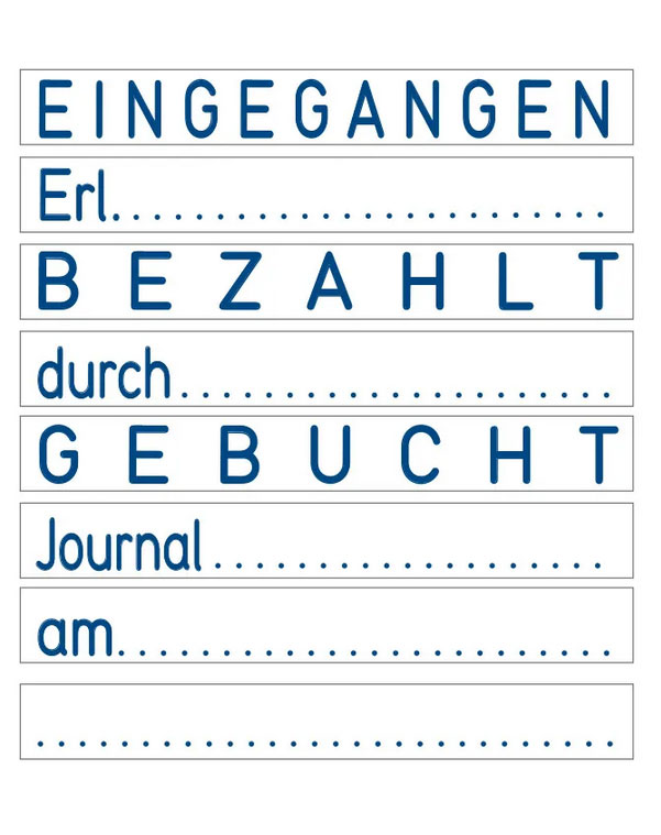 Textplattenset f�r Trodat Professional 5430/L 
