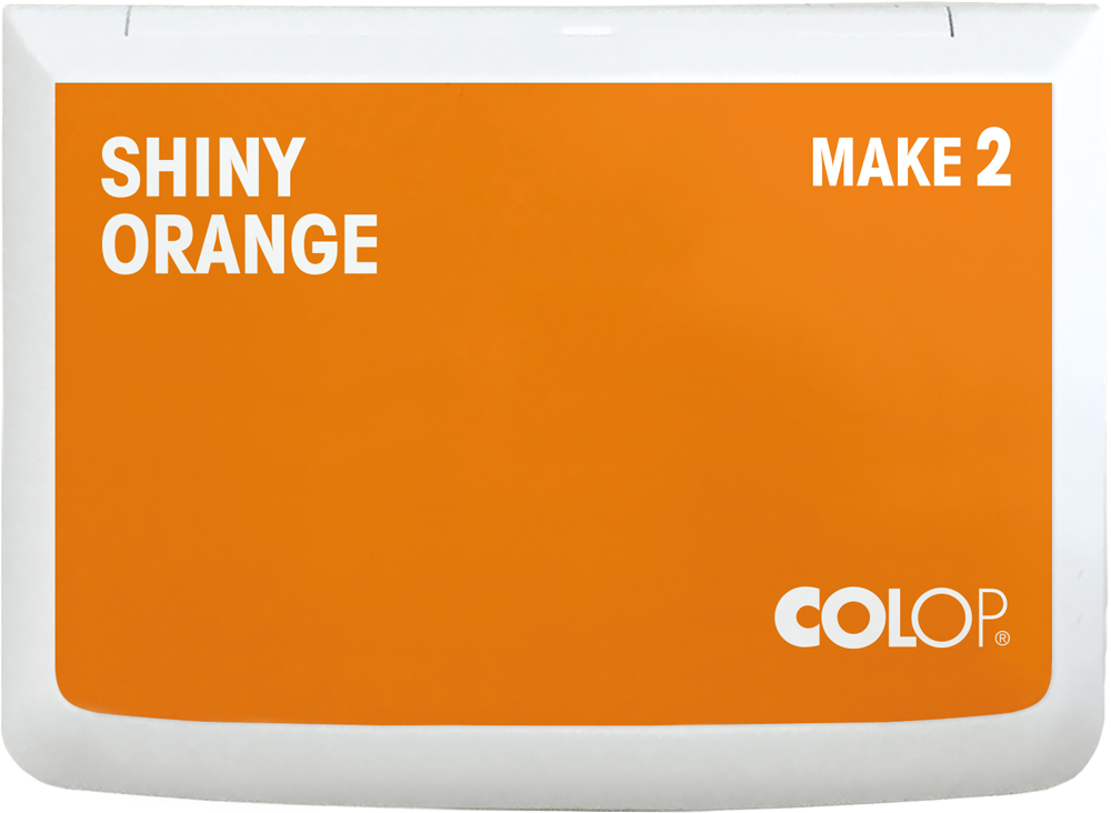 Stempelkissen Colop Make 2 shiny orange, Gr��e: 11 x 7 cm