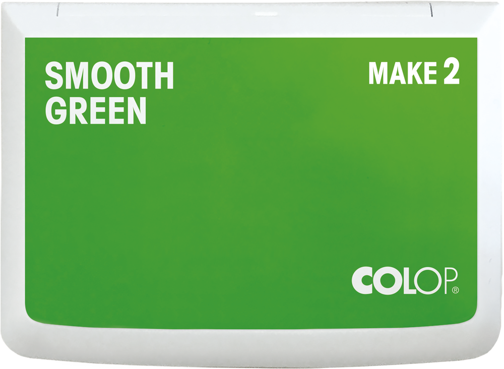 Stempelkissen Colop Make 2 smooth green, Gr��e: 11 x 7 cm