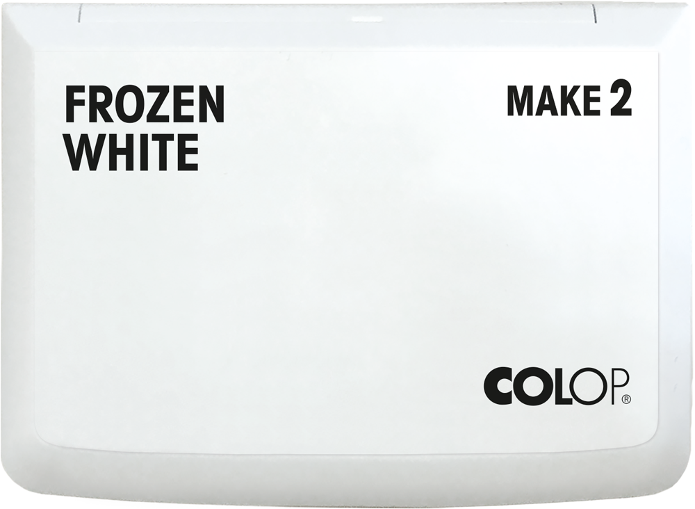 Stempelkissen Colop Make 2 frozen white, Gr��e: 11 x 7 cm