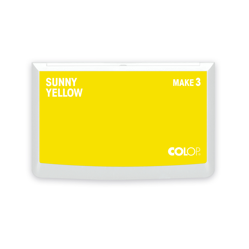 Stempelkissen Colop Make 3 sunny yellow, Gr��e: 16 x 9 cm