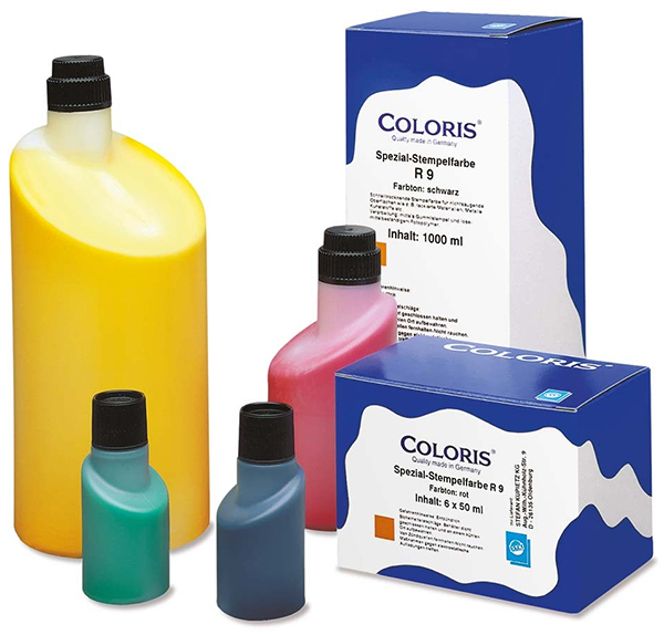 Schnelltrocknende Stempelfarbe Coloris R9 <br>50 ml