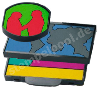 Ersatzstempelkissen f�r Trodat Multi Color (MCI), alle Gr��en (mehrfarbiger Abdruck)