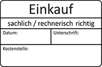 Tabellenstempel Trodat Professional 5274 (alt 5207) mit Lagertext "Einkauf"