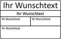 Tabellenstempel Colop Expert Line 3600 mit Wunschtext Variante 1