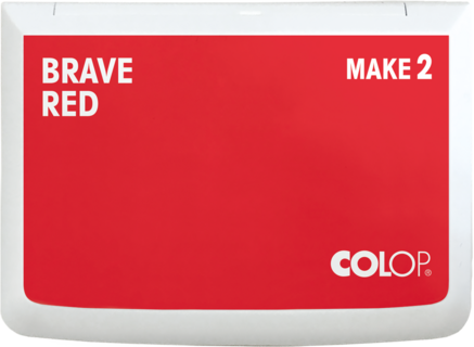 Stempelkissen Colop Make 2 brave red, Gr��e: 11 x 7 cm