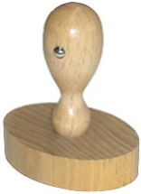 Holzstempel oval 63x43