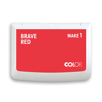Stempelkissen Colop Make 1 brave red, Gr��e: 9 x 5 cm