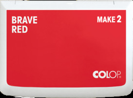 Stempelkissen Colop Make 2 brave red, Gr��e: 11 x 7 cm