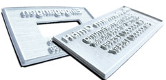 Ersatz-Textplatten f�r Alpo Stempel